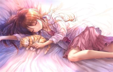 Sleeping Anime Girl Aesthetic Hd Wallpaper Pxfuel