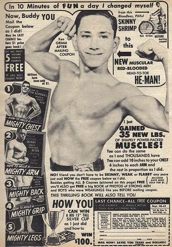 vintage bodybuilding ads of yesteryear ~ kuriositas