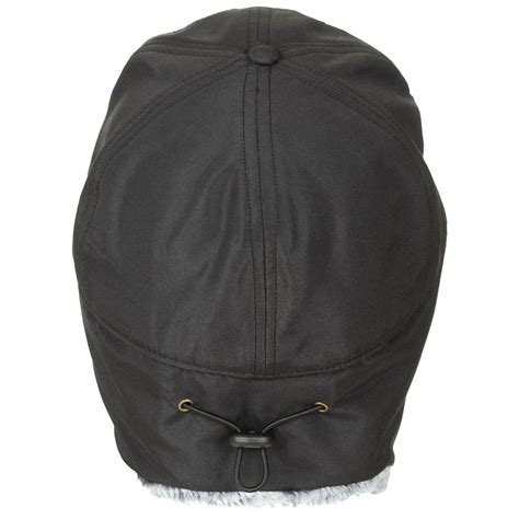 Winter Cap With Fur And Ear Flaps Black Caps