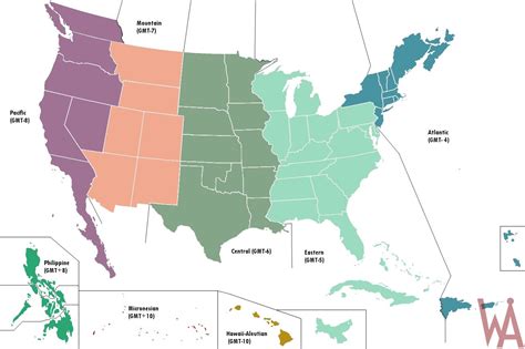 Printable Us Map With Time Zones And Area Codes