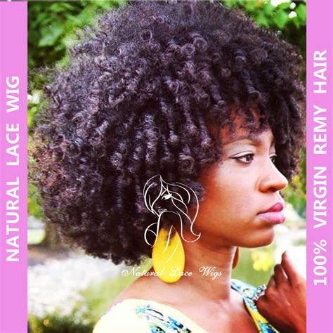 Fahion Brazilian Virgin Natural Human Hair Wigs Afro Kinky