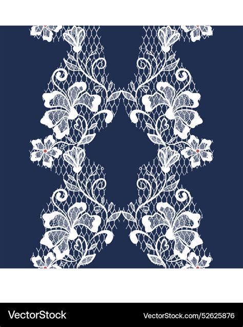 Romantic White Lace Seamless Pattern Royalty Free Vector