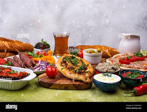 Traditional Turkish Or Middle Eastern Dishes Stock Photo Alamy