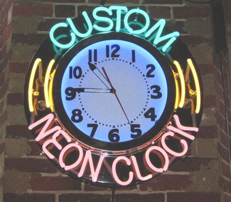 Custom Neon Clocks