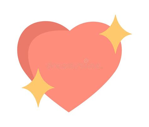 Heart With Stars Icon Stock Vector Illustration Of Love 277951978