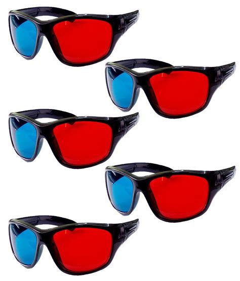 Buy Hrinkar Original Anaglyph 3d Glasses Red And Cyan 3d Glass 5 Pcs Pack Online At Best