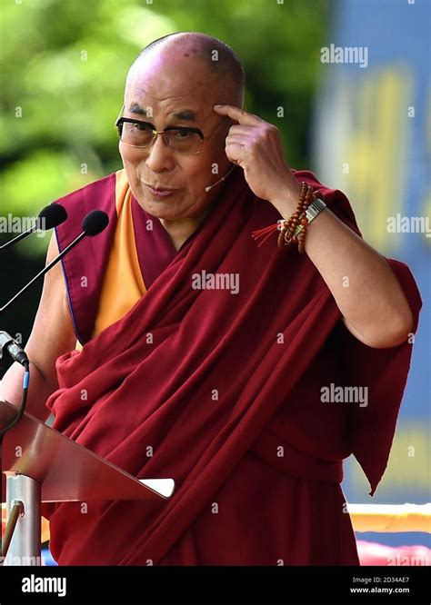 The Dalai Lama Delivers An Address Entitled Buddhism In The 21st