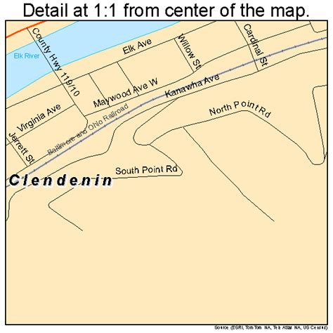 Clendenin West Virginia Street Map 5416012
