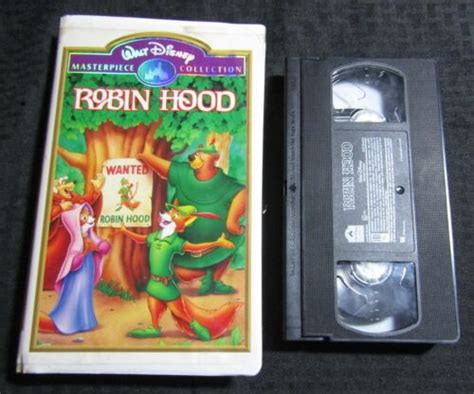 Walt Disney Robin Hood Masterpiece Collection Vhs Tape Vf Ebay