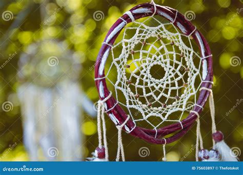 Dream Catchers Hanging At Outdoors Stock Image Image Of Dreamcatcher
