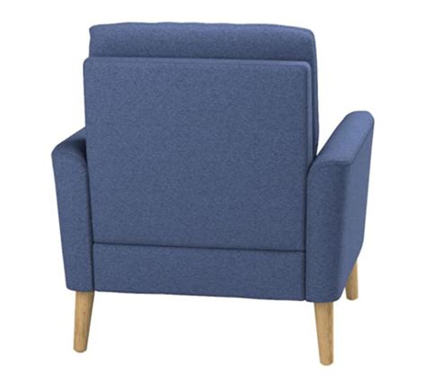 dazone modern accent fabric chair single sofa comfy upholstered arm chair living room blue