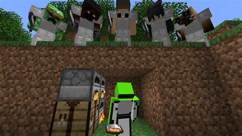 Minecraft Speedrunner Vs 5 Hunters The Last Manhunt Mindovermetal