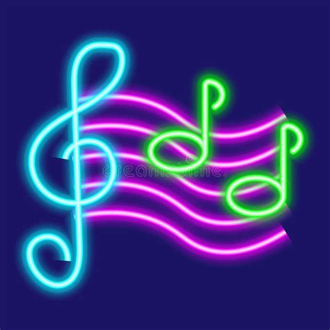 Neon Music Notes Night Bright Neon Sign Colorful Billboard Light