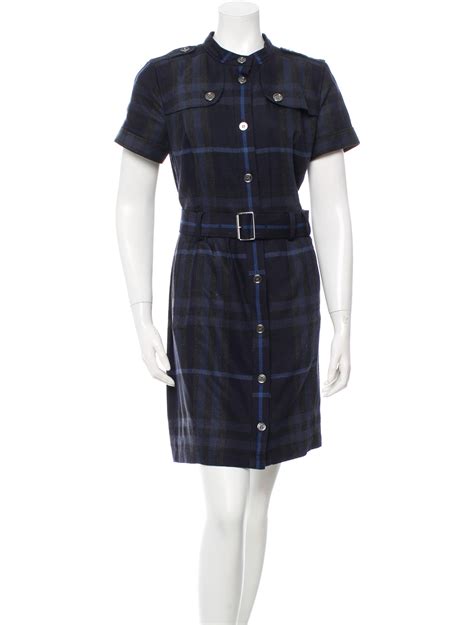 Burberry Brit Wool Plaid Dress Clothing Bbr24077 The Realreal