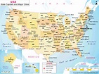 Map Of The United States With Major Cities - Map Of The World