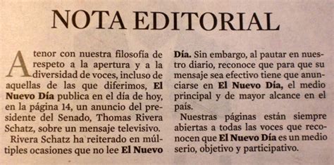 Proyectos Miguel C Nota Editorial Nota Mas Importante De Un PeriÓdico