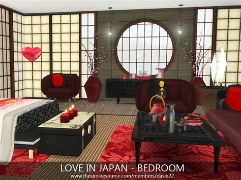 Love In Japan Bedroom By Dasie2 At Tsr Sims 4 Updates