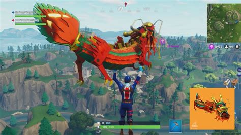 Fortnite Buying And Using New Dragon Glider Royale Dragon Youtube