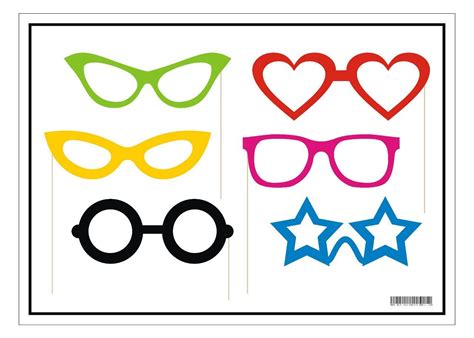 Free Printable Glasses Photo Booth Props Wedding Photo Booth Photo