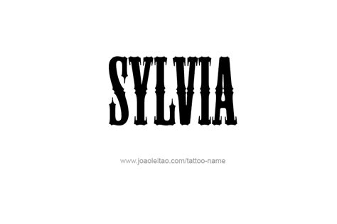 Sylvia Name Tattoo Designs