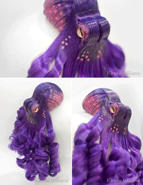 Beautifully Realistic Octopus Fascinators Featuring Tentacles Made From Ringlet Curls Unique