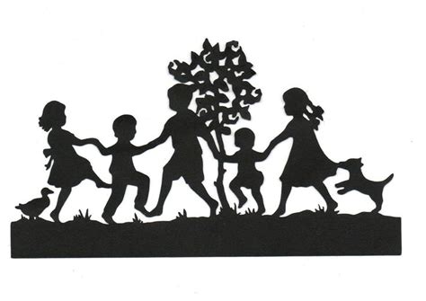 Download eight amazing baby crawling silhouette from here. Children Playing Together Silhouette | Business Ideas ...