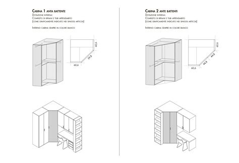 Uno dei vantaggi principali derivanti dalla scelta di un armadio angolare risiede nel risparmio dello spazio all'interno della vostra stanza. Cabina armadio angolare Start Cabina Angolare - CLEVER.IT