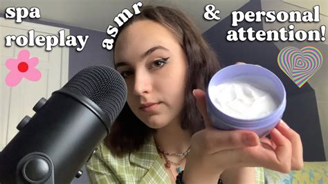 Asmr Spa Roleplay And Personal Attention ♡ With Music 🫐🤍🌿 Youtube