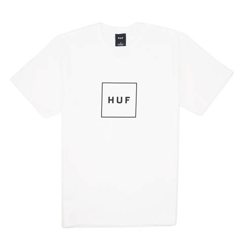 Huf Essentials Box Logo Tee White Andjoy