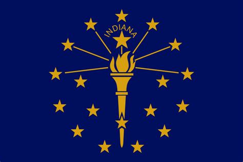 Indiana State Information Symbols Capital Constitution Flags Maps