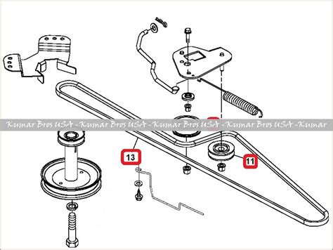 John Deere La145 Mower Deck Belt Diagram