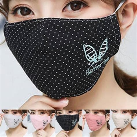 Fashion Cotton PM Mouth Mask Anti Dust Activated Carbon Filter Windproof Bacteria Flu Face Care