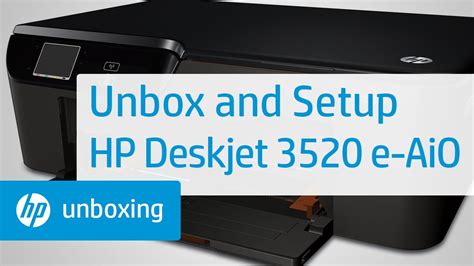 Unboxing And Setting Up The HP Deskjet E All In One Printer HP