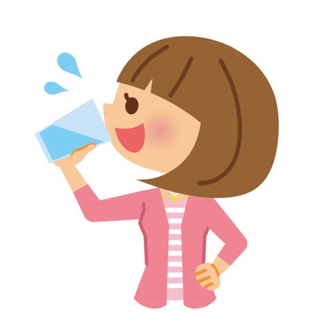 Woman Drinking Water Illustrations Royalty Free Vector Graphics And Clip