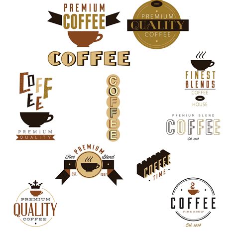 Coffee Design Elements Vector Free Download