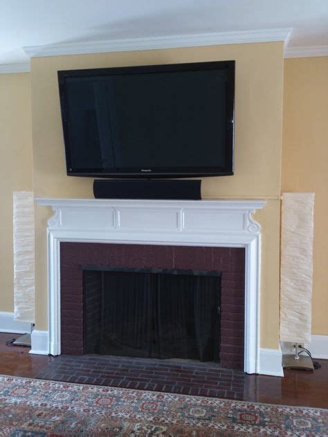 How To Mount A Flat Screen Tv Over Brick Fireplace Fireplace Guide By