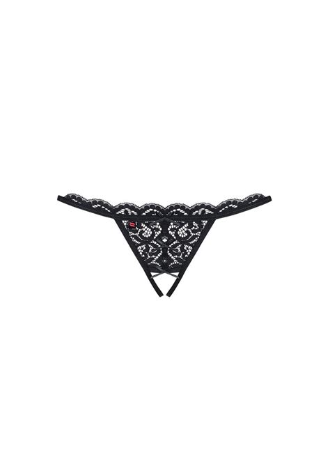 Black Crotchless Thong Open Crotch Ouvert Panties See Through Etsy Sweden