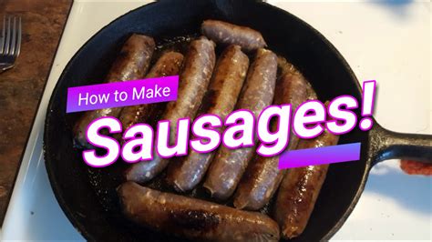 Back To Basics How To Make Sausages Youtube