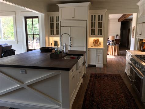 We thought that coventry gray would be a good fit for the space, but. A new farmhouse kitchen in Sherwin Williams Dover White. | Kitchen remodel, New kitchen