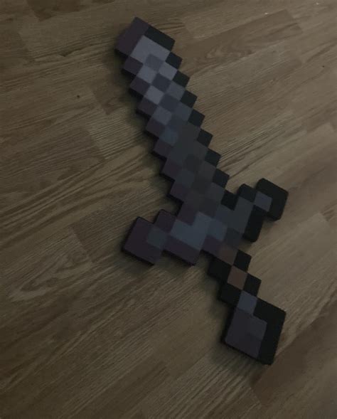 Minecraft Perler Bead Netherite Sword