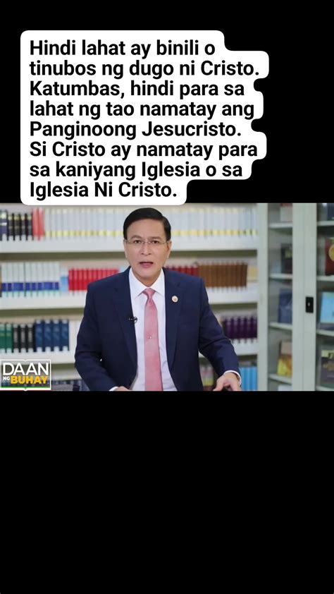 Ang Iglesia Ni Cristo Ang Binili O Tinubos Ng Panginoong Jesucristo