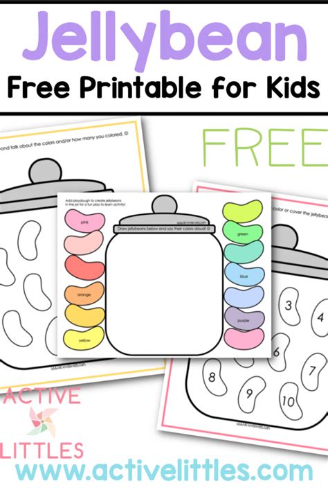 Jelly Bean Free Printable For Kids Active Littles Jelly Beans