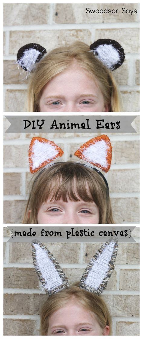 Diy Animal Ear Headband Plastic Canvas Blog Hop Headband Crafts