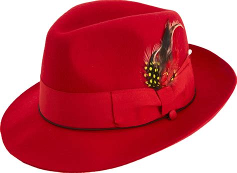 Jaxon James Crushable Pachuco C Crown Wool Felt Fedora Hat Red Artofit