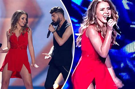 Eurovision Wardrobe Malfunction Gives Viewers An Eyeful Of Romania Daily Star