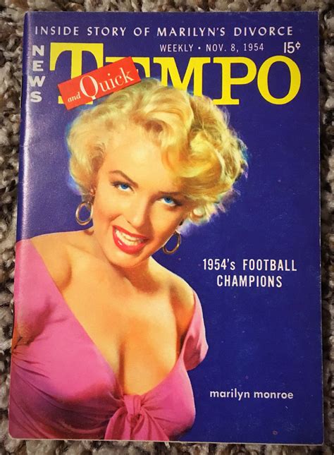 Marilyn Monroe Original “tempo” Mini Pocket Magazine