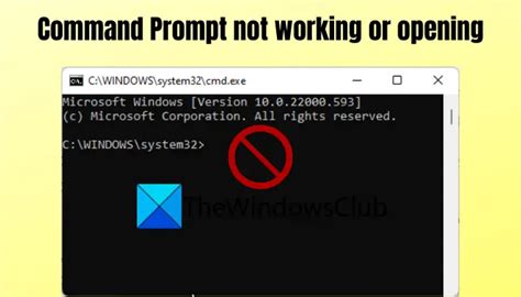 Command Prompt Not Working Or Opening In Windows