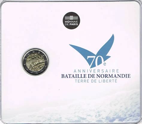 France 2 Euro Coin 70th Anniversary Of The Normandy Landings Of 6