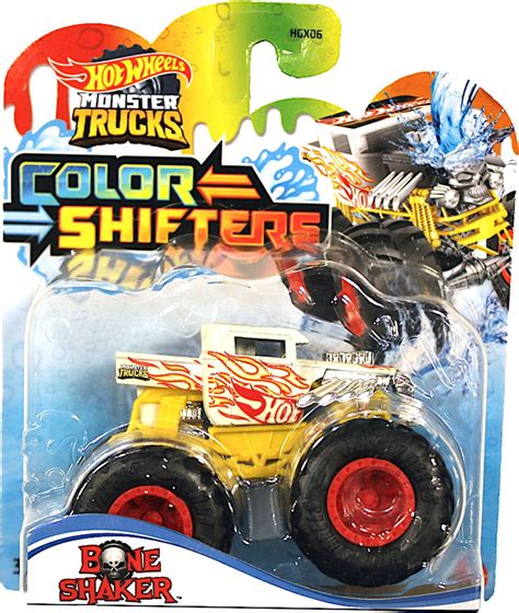 Hot Wheels Monster Jam Truck Color Shifter Bone Shaker Monstertruck