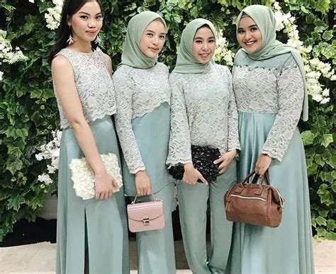 100+ Inspirasi Model Baju Gamis Brokat Terbaru 2019 Kekinian dan Modern
